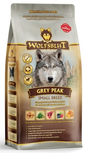 Sucha karma dla psa Wolfsblut Dog Grey Peak Small - koza i bataty 7,5kg