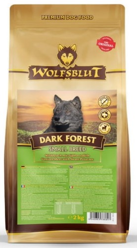 Sucha karma dla psa Wolfsblut Dog Dark Forest Small - dziczyzna i bataty 2kg - opakowanie