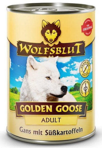 Mokra karma dla psa Wolfsblut Dog Golden Goose - gęś i bataty zestaw 6 puszek 395g