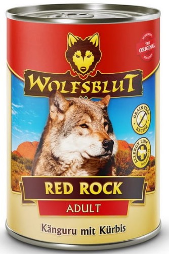 Mokra karma dla psa Wolfsblut Dog Red Rock - kangur i dynia zestaw 6 puszek 395g