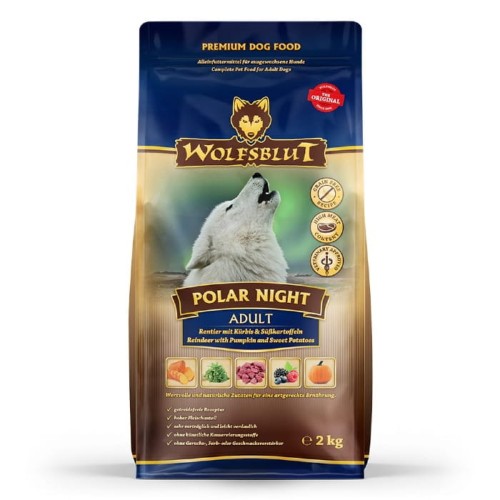 Sucha karma dla psa Wolfsblut Dog Polar Night - renifer i dynia 2kg
