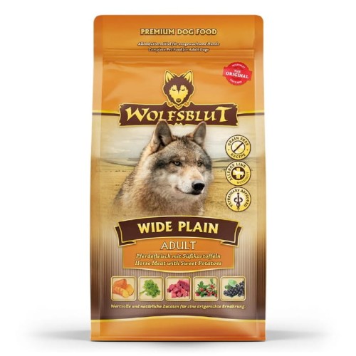 Sucha karma dla psa Wolfsblut Dog Wide Plain - konina i bataty 500g