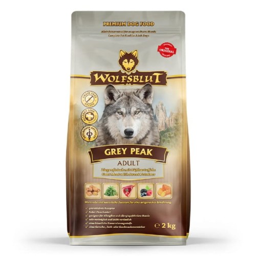Sucha karma dla psa Wolfsblut Dog Grey Peak - koza i bataty 2kg