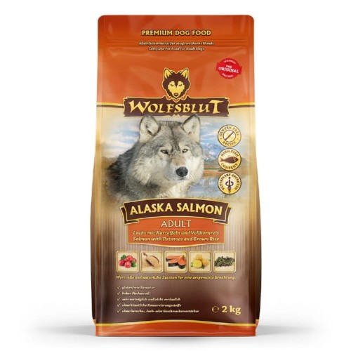 Sucha karma dla psa Wolfsblut Dog Alaska Salmon - łosoś i ryż 2kg