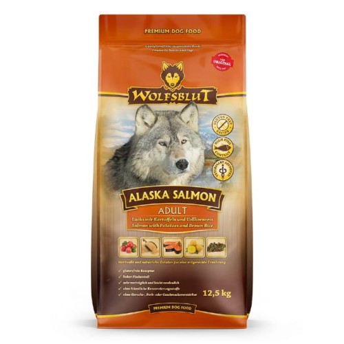 Sucha karma dla psa  Wolfsblut Dog Alaska Salmon - łosoś i ryż 12,5 kg