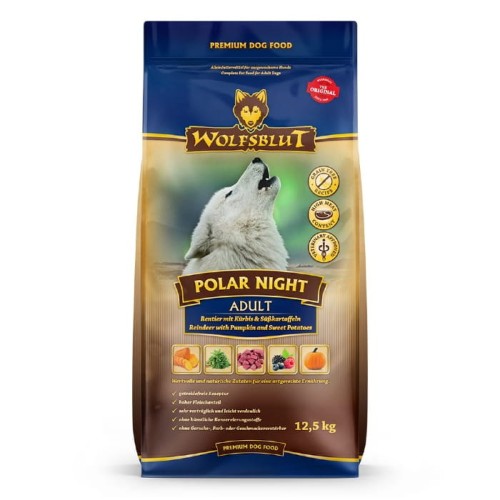 Sucha karma dla psa Wolfsblut Dog Polar Night - renifer i dynia 12,5kg