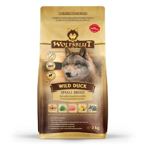 Sucha karma dla psa małej rasy Wolfsblut Dog Wild Duck Small - kaczka i bataty 2kg