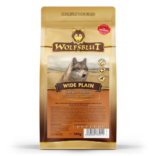 Sucha karma dla psa Wolfsblut Dog Wide Plain Small - konina i bataty 500g