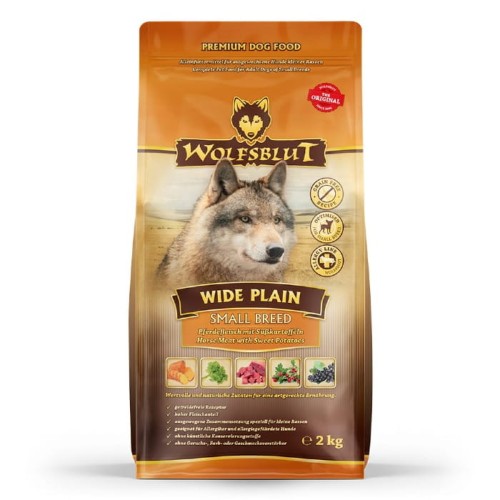 Sucha karma dla psa Wolfsblut Dog Wide Plain Small - konina i bataty 2kg