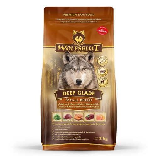 Sucha karma dla psa Wolfsblut Dog Deep Glade Small - jeleń i bawół 2kg