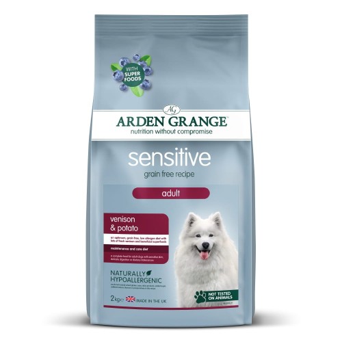 Hipoalergiczna sucha karma dla psa Arden Grange Adult Venison Sensitive 2 kg