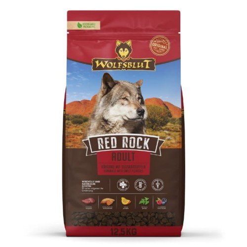 Sucha karma dla psa Wolfsblut Dog Red Rock - kangur i bataty 12,5kg