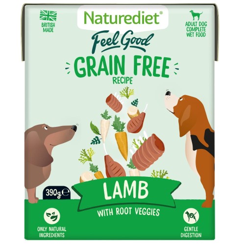 Mokra karma dla psów z jagnięciną gotowaną na parze bez zbóż Feel Good Grain Free Lamb - opakowanie