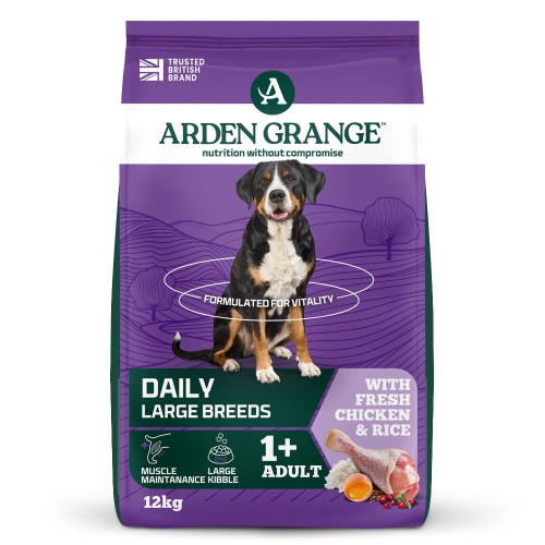 Hipoalergiczna sucha karma z kurczakiem dla dużych psów  Arden Grange Adult Large Breed 12 kg