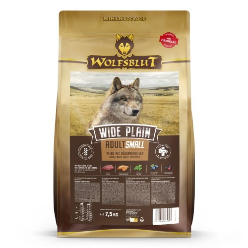 Sucha karma dla psa Wolfsblut Dog Wide Plain Small - konina i bataty 7,5 kg