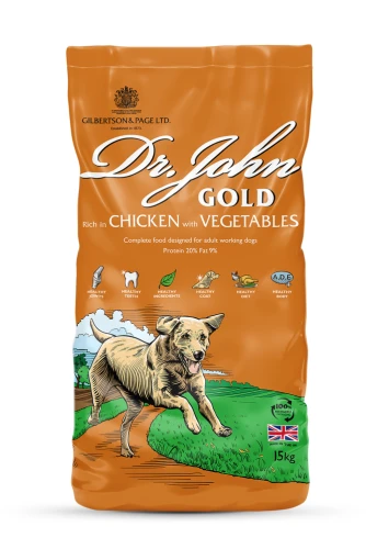 Sucha karma dla psa z kurczakiem Dr John Gold Rich in Chicken with Vegetables 15 kg