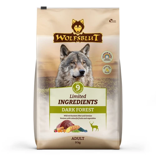 Sucha karma dla psa Wolfsblut Dog Limited Ingredients Dark Forest - dziczyzna i bataty 9 kg