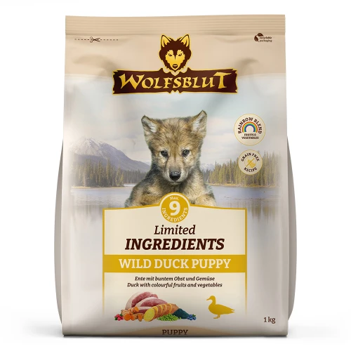 Sucha karma dla psa Wolfsblut Dog Limited Ingredients Wild Duck Puppy - kaczka i bataty 1 kg