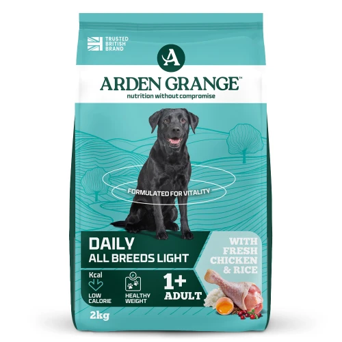 Hypoalergiczna sucha karma z kurczakiem dla psa Arden Grange Light 2 kg