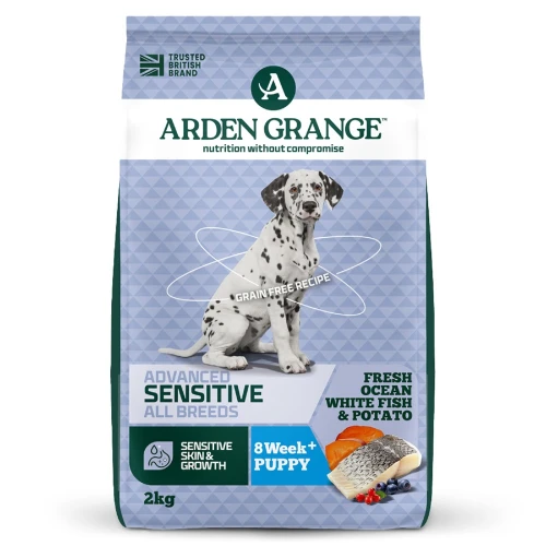 Sucha karma dla szczeniąt Arden Grange Grain Free Puppy Junior Sensitive 2 kg