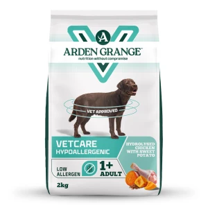 Arden Grange VetCare Hypoallergenic 2 kg karma weterynaryjna z hydrolizowanym białkiem