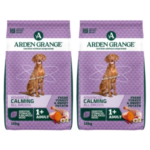 Arden Grange Adult Calming Turkey DUO-PACK 24 kg (2 x 12 kg) świeży indyk bez zbóż