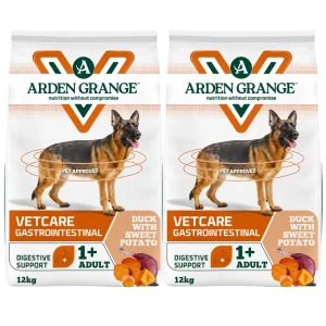 Arden Grange VetCare Gastrointestinal DUO-PACK 24 kg (2 x 12 kg) karma weterynaryjna z kaczką 