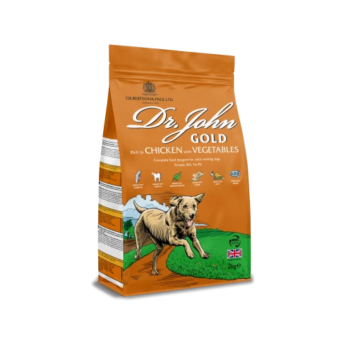 Sucha karma dla psa z kurczakiem Dr John Gold Rich in Chicken with Vegetables 2 kg